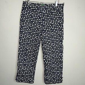 Lilly Pulitzer Palm Beach Fit Cropped Pants – Citrus Lemon Print, Size 8